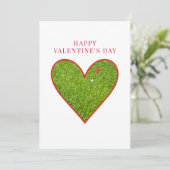 Valentine’s Day for Golfers - Modern Golf Lady  Feestdagenkaart (Staand voorkant)
