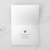 Valentine’s Day for Husband - Floral Hearts Love Kaart (Binnen)