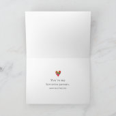 Valentine’s Day for Wife - Floral Hearts Love Kaart (Binnen)