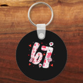 Valentine’s Day Funny 67 Meme Six Seven 6 7 Valent Sleutelhanger (Voorkant)