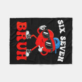 Valentine’s Day Funny 67 Six Seven Bruh 6 7 Valent Fleece Deken (Voorkant (Horizontaal))