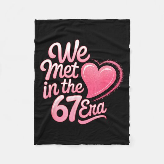 Valentine’s Day Funny 67 Six Seven Burh 6 7 Valent Fleece Deken (Voorkant)