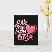 Valentine’s Day Funny 67 Six Seven Burh 6 7 Valent Kaart (Gele Bloem)