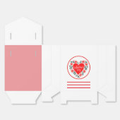 Valentine’s Day Gift Box Heart Floral Design Bedankdoosjes (Ongevouwen)