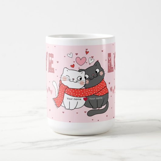 Valentine’s Day Gift for Cat Moms & Cat Dads Koffiemok (Center)