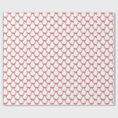 Valentine’s Day Gift Wrap Cute  Love Cadeaupapier (Vlak)