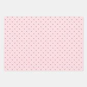 Valentine’s Day Girly Soft Red Pink Heart Pattern Inpakpapier Vel (Voorkant 2)