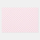 Valentine’s Day Girly Soft Red Pink Heart Pattern Inpakpapier Vel (Voorkant)
