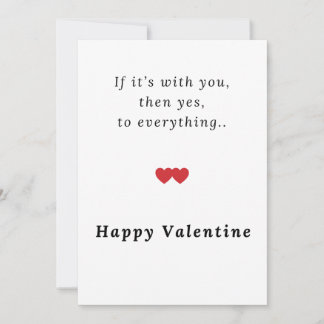 Valentine’s Day Greeting Cards Simple | Valentines Feestdagenkaart