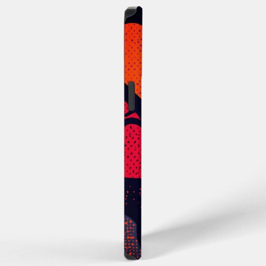 Valentine’s Day Heart Pattern – Retro Pop Art iPhone Hoesje (Rechterkant)