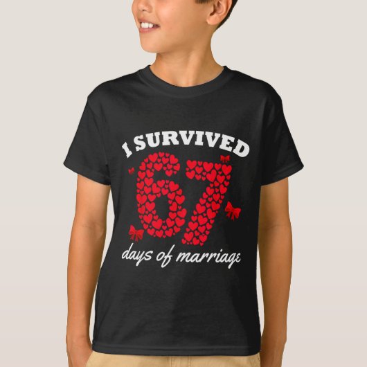 Valentine’s Day I Survived 67 Days Of Marriage Fun T-shirt (Voorkant)