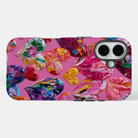 Valentine’s Day iPhone 16 Case | Romantic (Achterkant (horizontaal))