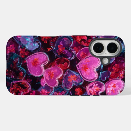 Valentine’s Day iPhone 16 Case | Romantic (Achterkant (horizontaal))
