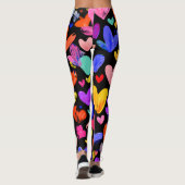 Valentine’s Day Leggings – Romantic Heart Pattern  (Achterkant)