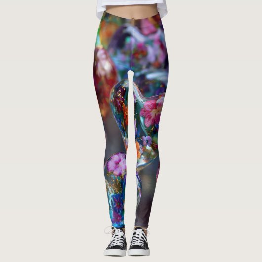 Valentine’s Day Leggings – Romantic Heart Pattern  (Voorkant)