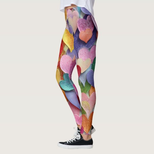 Valentine’s Day Leggings – Romantic Heart Pattern  (Links)