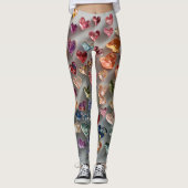 Valentine’s Day Leggings – Romantic Heart Pattern  (Voorkant)