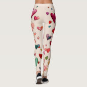 Valentine’s Day Leggings – Romantic Heart Pattern  (Achterkant)