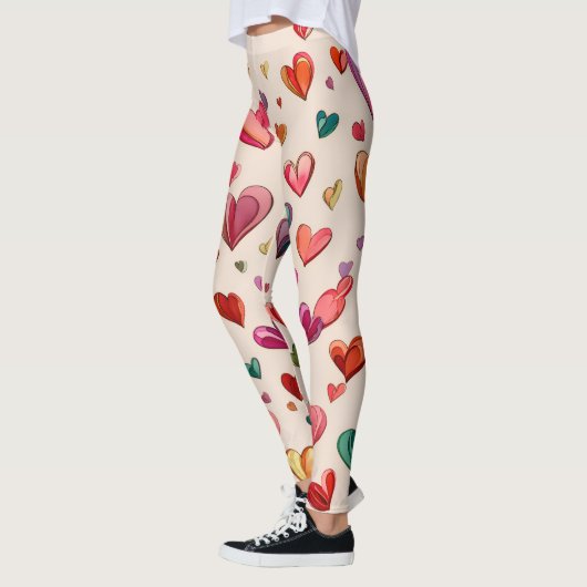 Valentine’s Day Leggings – Romantic Heart Pattern (Links)