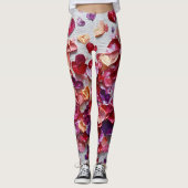 Valentine’s Day Leggings – Romantic Heart Pattern  (Voorkant)