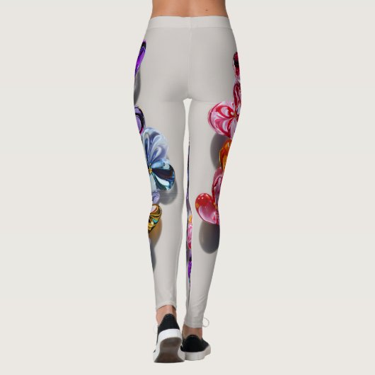 Valentine’s Day Leggings – Romantic Heart Pattern  (Achterkant)