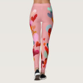 Valentine’s Day Leggings – Romantic Heart Pattern  (Achterkant)