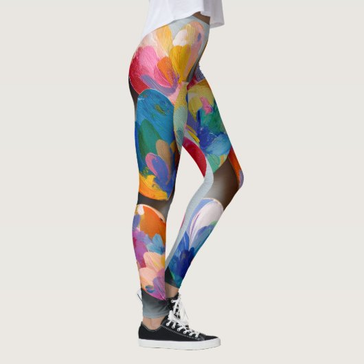 Valentine’s Day Leggings – Romantic Heart Pattern (Rechts)