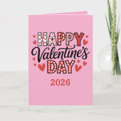 Valentine’s Day Love couple Folded Greeting Card Kaart (Voorkant)