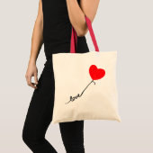 Valentine’s Day Love Heart Balloon Tote Bag (Voorkant (product))