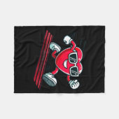 Valentine’s Day Love Heart Runner Track Running  Fleece Deken (Voorkant (Horizontaal))