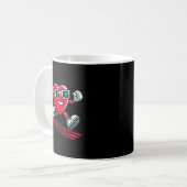 Valentine’s Day Love Heart Runner Track Running  Koffiemok (Voorkant links)