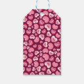 Valentine’s Day Love Hearts. Sweet and Glossy Hea Cadeaulabel (Voorkant)