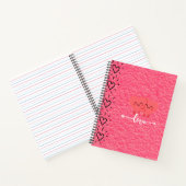 Valentine’s Day Love Notebook – Pink Hearts Design Notitieboek (Binnen)
