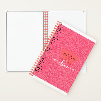 Valentine’s Day Love Sketch Notebook – Pink Hearts Notitieboek
