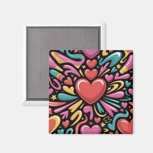 Valentine’s Day Magnet | Romantic, Cute  (Voorkant / Achterkant)