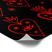 Valentine’s Day Mexican Milagro Gothic Goth Sacred Poster (Hoek)