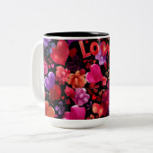 Valentine’s Day Mug | Romantic, Cute &Heartwarming Tweekleurige Koffiemok (Voorkant links)