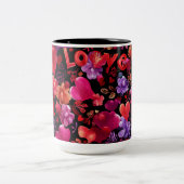 Valentine’s Day Mug | Romantic, Cute &Heartwarming Tweekleurige Koffiemok (Center)