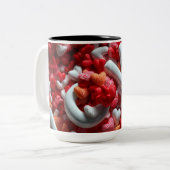 Valentine’s Day Mug | Romantic, Cute &Heartwarming Tweekleurige Koffiemok (Voorkant links)