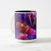 Valentine’s Day Mug | Romantic, Cute &Heartwarming Tweekleurige Koffiemok (Voorkant links)