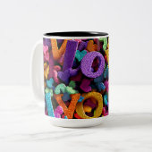 Valentine’s Day Mug | Romantic, Cute &Heartwarming Tweekleurige Koffiemok (Voorkant links)