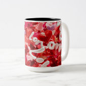 Valentine’s Day Mug | Romantic, Cute &Heartwarming Tweekleurige Koffiemok (Voorkant rechts)