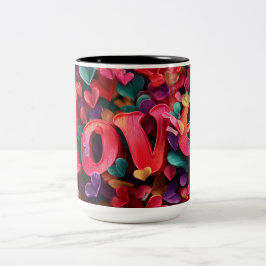 Valentine’s Day Mug | Romantic, Cute &Heartwarming Tweekleurige Koffiemok