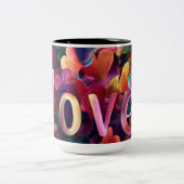Valentine’s Day Mug | Romantic, Cute &Heartwarming Tweekleurige Koffiemok (Center)