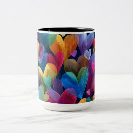 Valentine’s Day Mug | Romantic, Cute &Heartwarming Tweekleurige Koffiemok
