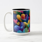Valentine’s Day Mug | Romantic, Cute &Heartwarming Tweekleurige Koffiemok (Links)