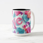 Valentine’s Day Mug | Romantic, Cute &Heartwarming Tweekleurige Koffiemok (Voorkant rechts)