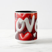 Valentine’s Day Mug | Romantic, Cute &Heartwarming Tweekleurige Koffiemok (Center)