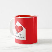 Valentine’s Day Mug Tweekleurige Koffiemok (Voorkant links)