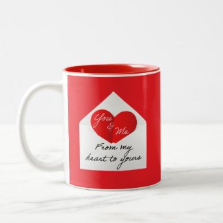 Valentine’s Day Mug Tweekleurige Koffiemok